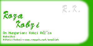 roza kobzi business card